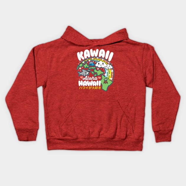 Kawaii Hawaii Kids Hoodie by DetourShirts